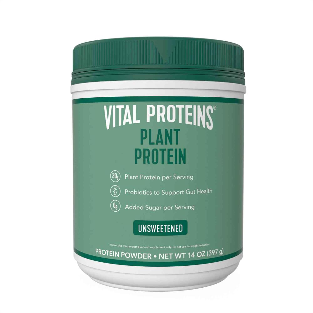 Vital Proteins Collagen Peptides Powder, 9.33 oz Unflavored + 14 oz Unsweetened Plant Vital Proteins