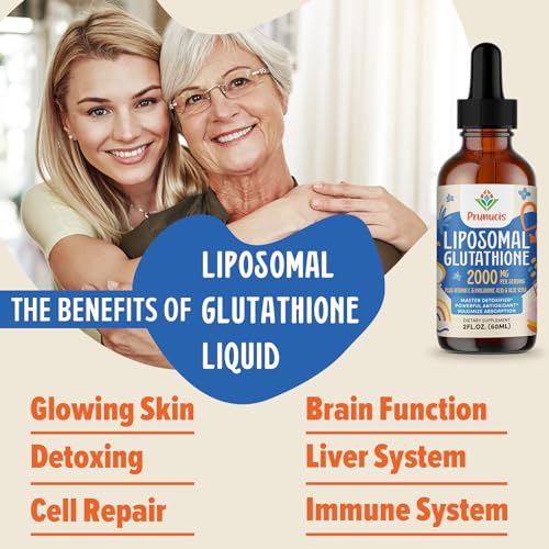 2000MG Liposomal Glutathione Liquid, 98% Absorption, Glutathione Liquid Supplement
