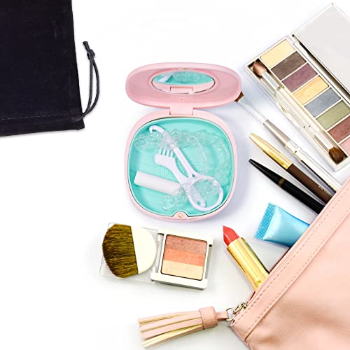 2 Pack Retainer Case with Vent Holes, Mirrors,Compatible with Invisalign,Night Guards Doboli