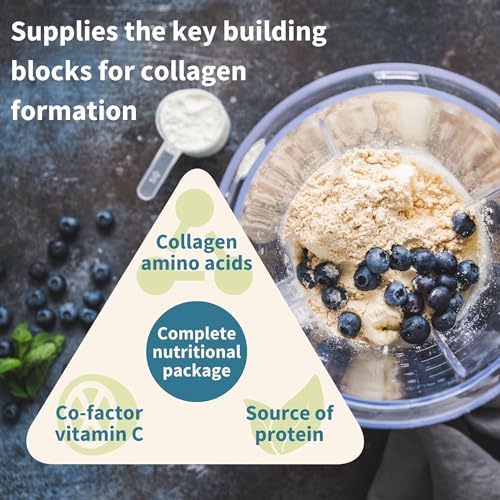 Vegan Collagen Powder, Plant-Based Peptide Protein Supplement with Glycine, 21 Amino Acids & Vitamin C, Complete Collagen Igennus Healthcare Nutrition