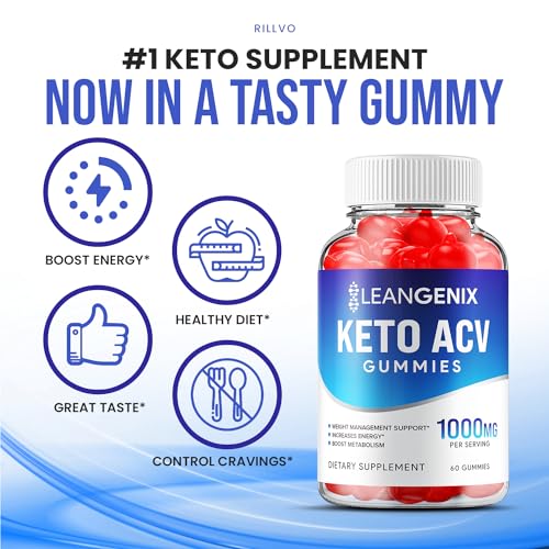 (2 Pack) LeanGenix Keto ACV Gummies - Official - Keto Lean Genix ACV Advanced Formula Rillvo