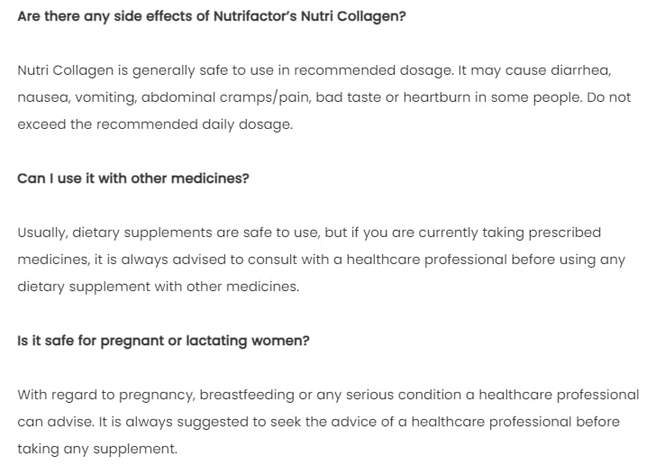 (Buy one, get one Free) Nutrifactor: Collagen: for Healthy Skin Nutrifactor