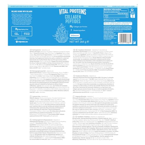 Vital Proteins Collagen Peptides Powder Supplement (Type I, III), Unflavored Hydrolyzed Collagen-Hair VITAL PROTEINS