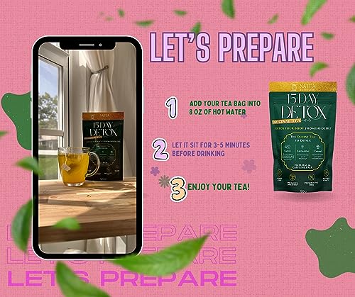 Dharma Nutrition Detox Tea 15 Day Natural Cleanse - Organic, Digestive Tea, CCF Tea Dharma Nutrition