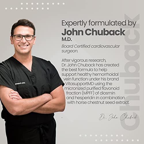 VITASUPPORTMD Natural Hemorrhoid Daily Supplement | Do You Have Pain VITASUPPORTMD