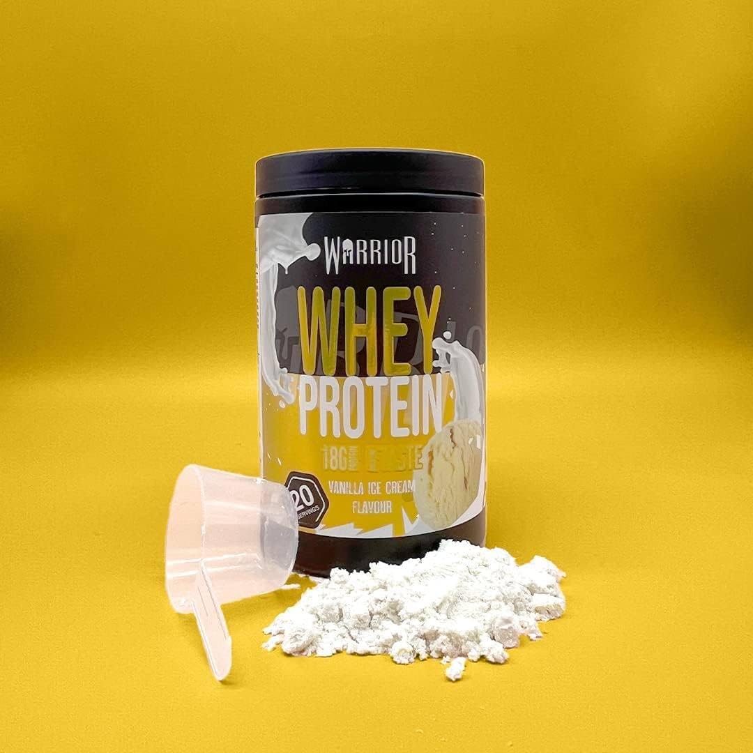 Warrior Whey Protein Powder – Up to 36g* of Protein Per Shake – Low Sugar, and Low Carbs Warrior