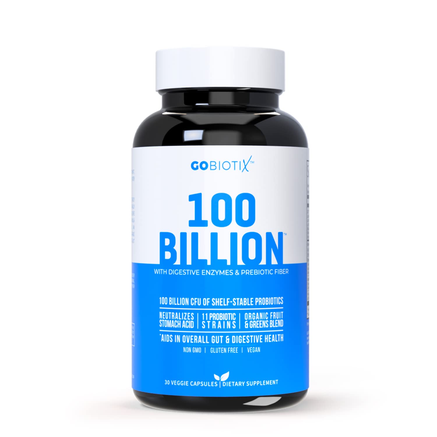 100 Billion - Probiotics and Prebiotics Supplement Pills - Digestive Enzymes and Prebiotic 