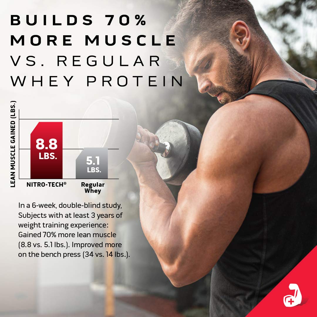 Whey Protein Powder MuscleTech Nitro-Tech Whey Protein Isolate & Peptides Protein Muscletech