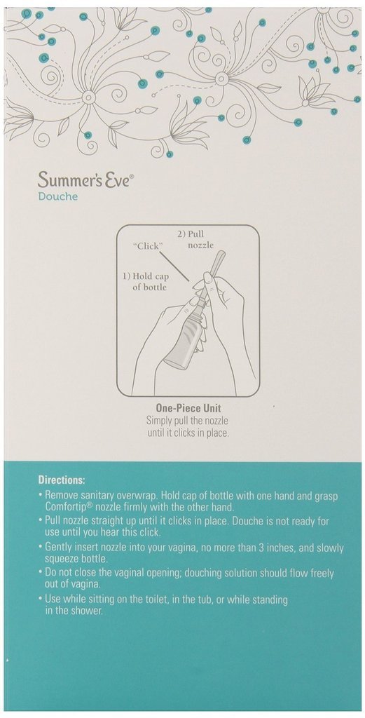 (Pack of 4 Bottles) Summer's Eve Fresh Scent Douche Vinegar & Water, Feminine Wash, 4.5oz Bottles Summer's Eve