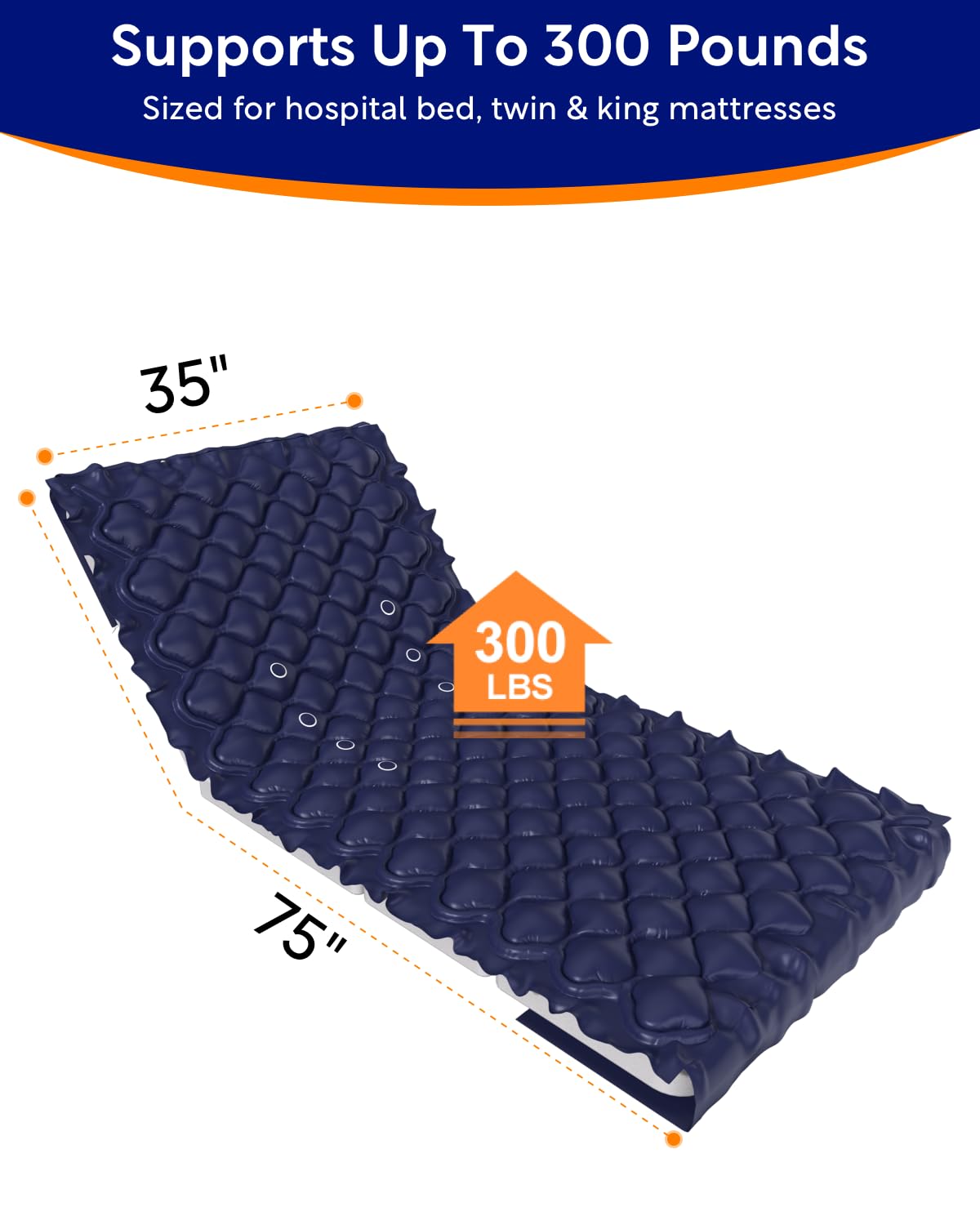 VOCIC Alternating Air Pressure Mattress Pad-with Micro Air Holes & Sleep Mode-Bed Sore VOCIC