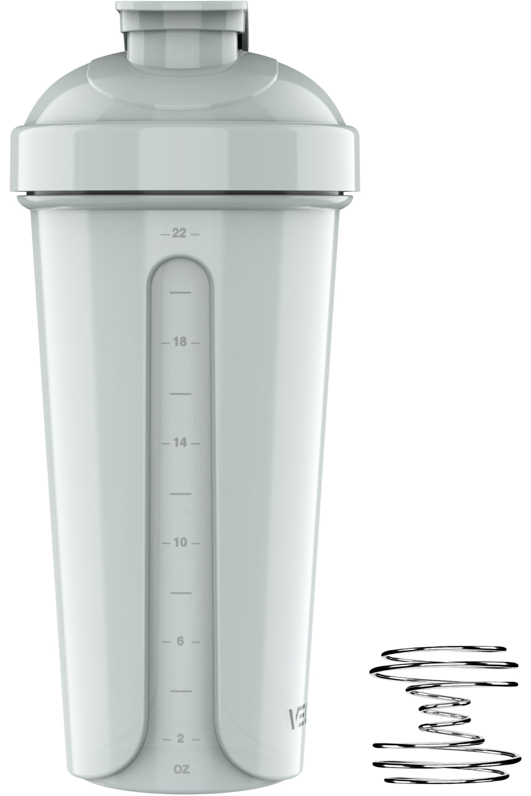 VELOMIX -4 PACK- Protein Shaker Bottles for Protein Mixes, 28 OZ Shaker Cups for Protein Shakes VELOMIX