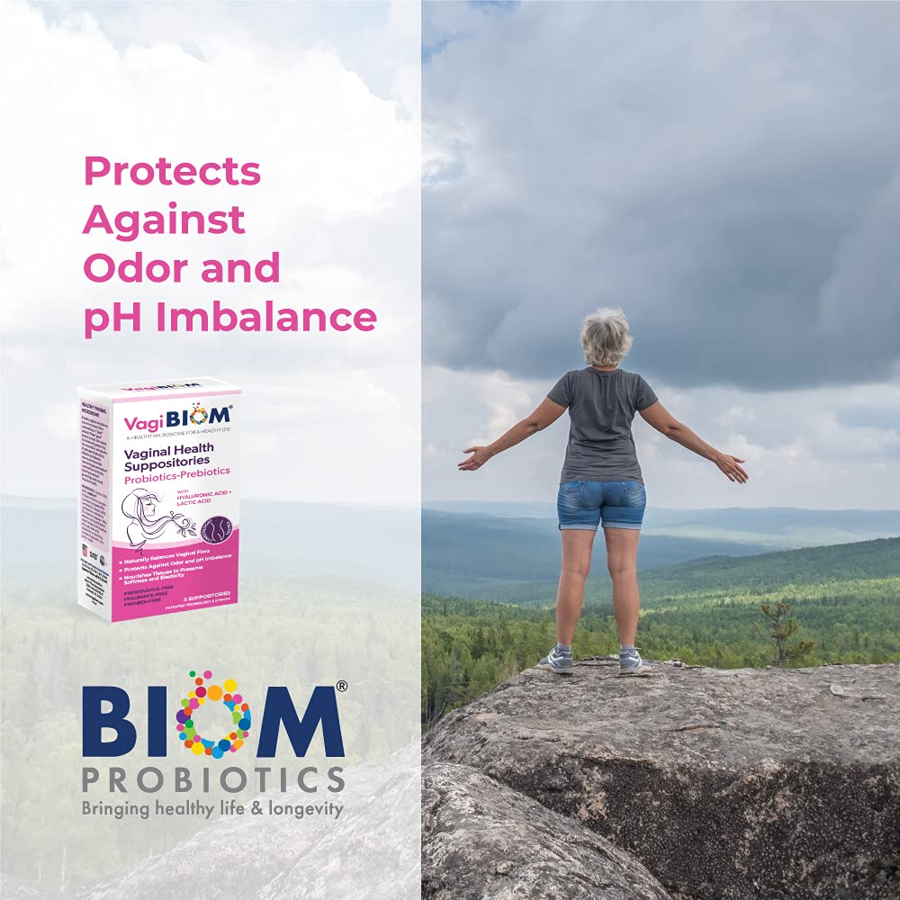 VagiBiom Lactobacillus Suppository: Microbiome Flora balance and Odor Control Regimen