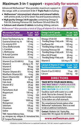 Vitabiotics Wellwoman Max, 84 Capsules Vitabiotics