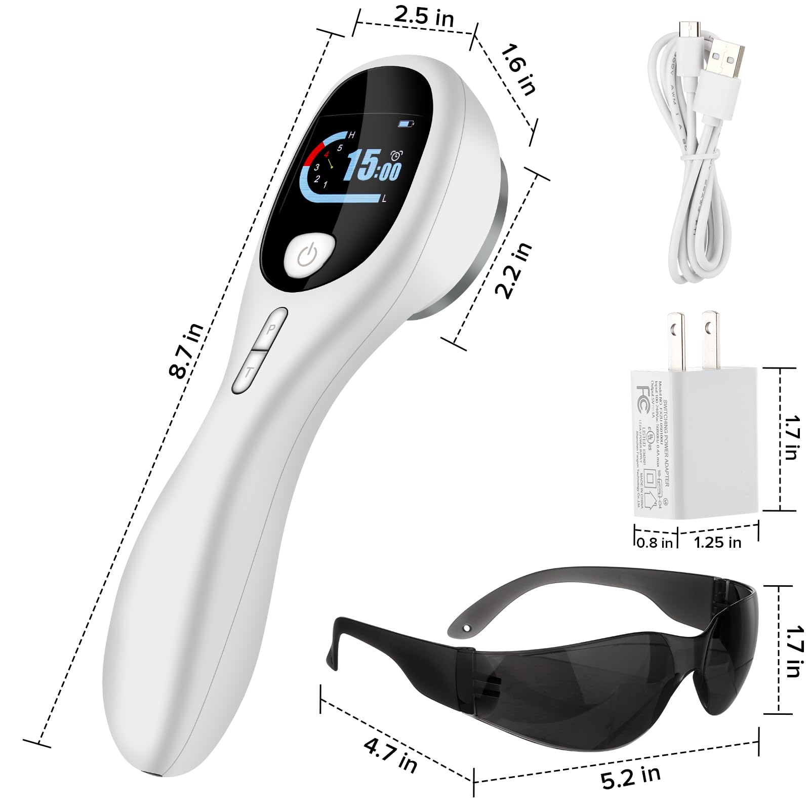 yofalo Cold Laser Human/Vet Device with LED Display Targets Joint and Muscles Directly yofalo
