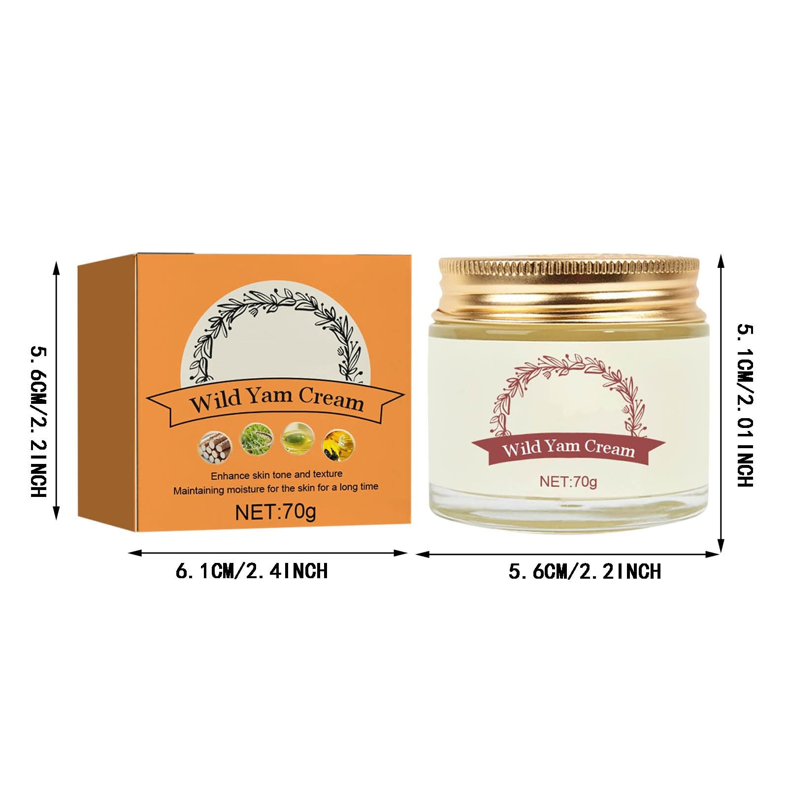 Zrayuler Wild Yam - Wild Yam Organic for Women,Wild Yam Organic Wild Yam Root Promoting Perimenopause