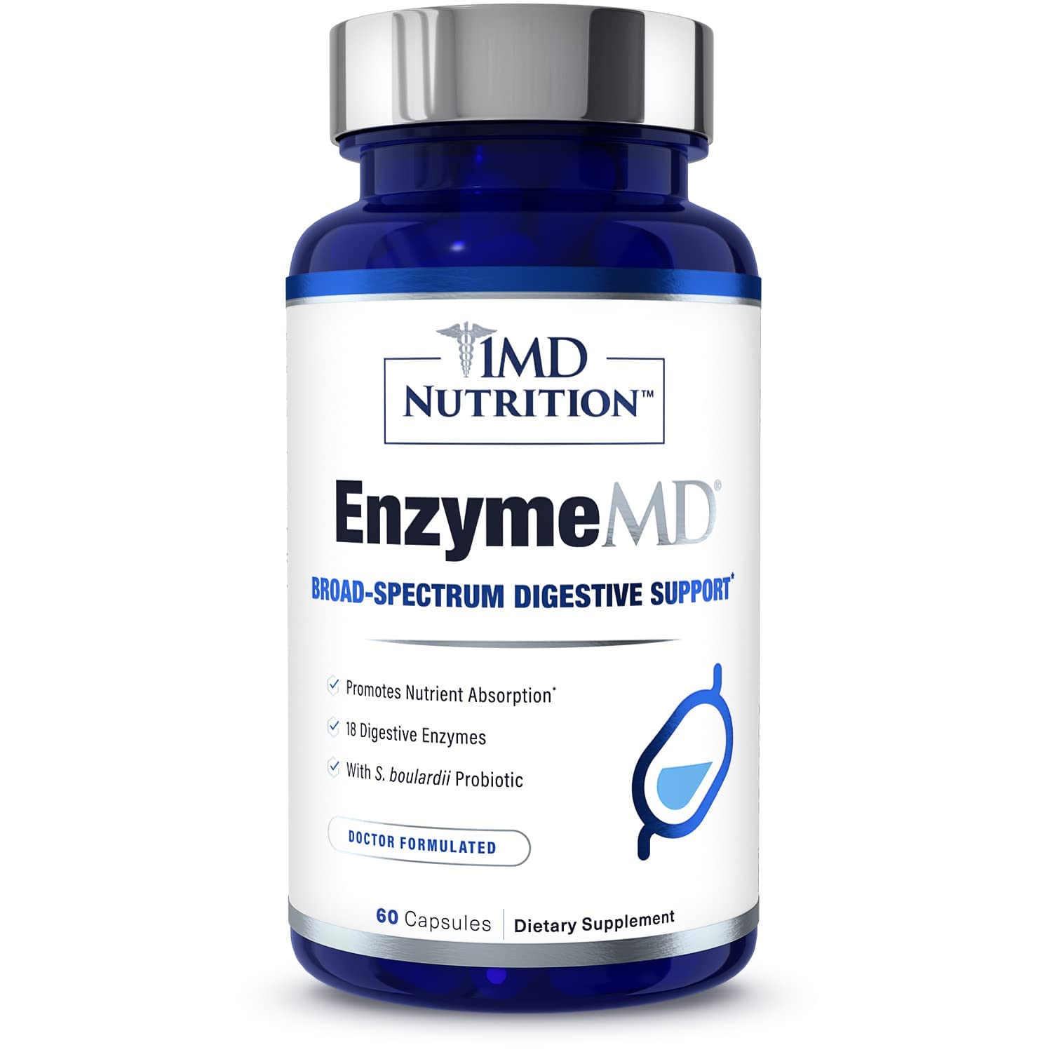 1MD Nutrition EnzymeMD - Digestive Enzymes Supplement - Doctor Formu 1MD Nutrition