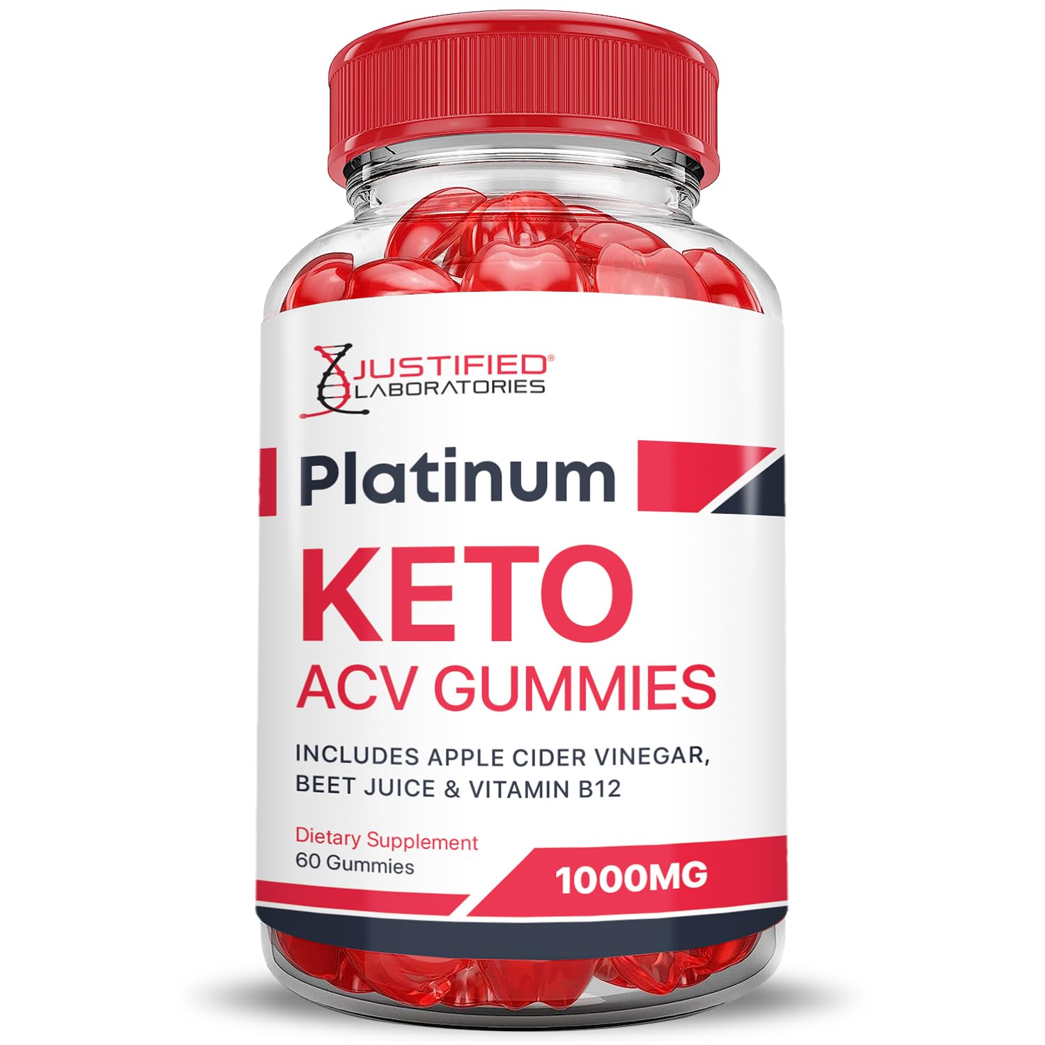 (2 Pack) Platinum Keto ACV Gummies Advanced Formula 1000MG Platinum Keto Gummies Justified Laboratories