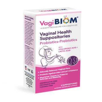 VagiBiom Lactobacillus Suppository: Microbiome Flora balance and Odor Control Regimen