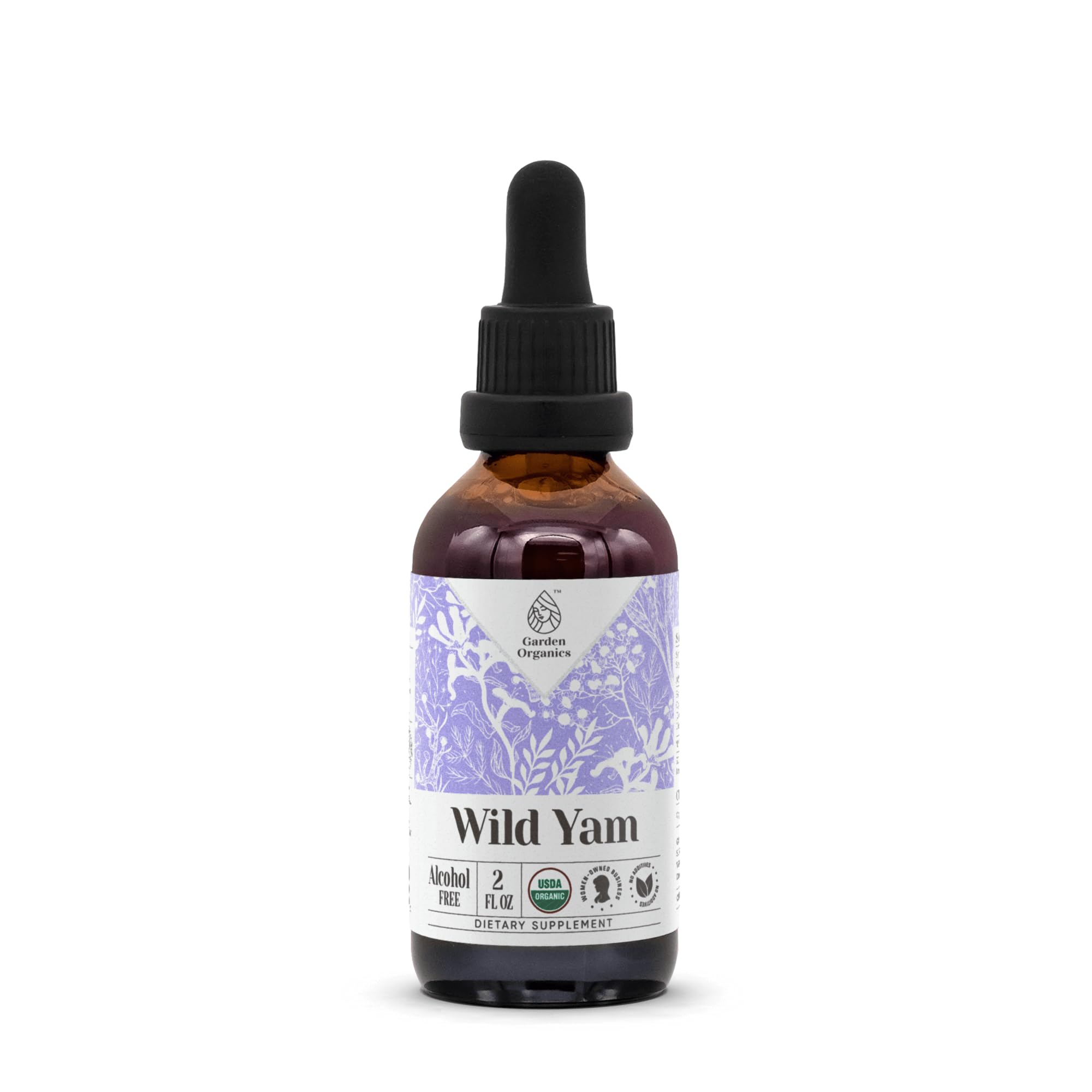 Wild Yam USDA Organic Alcohol-Free Extract | Dietary Supplement, High-Potency Tincture