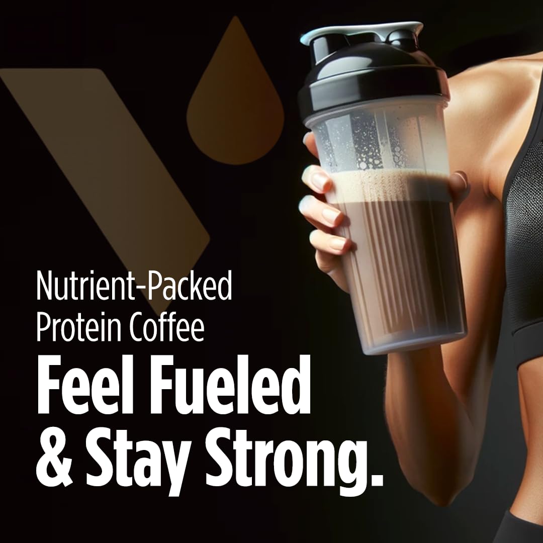 VitaCup Slim Protein Coffee for Diet Support, Instant Coffee w/Whey Protein Powder VitaCup