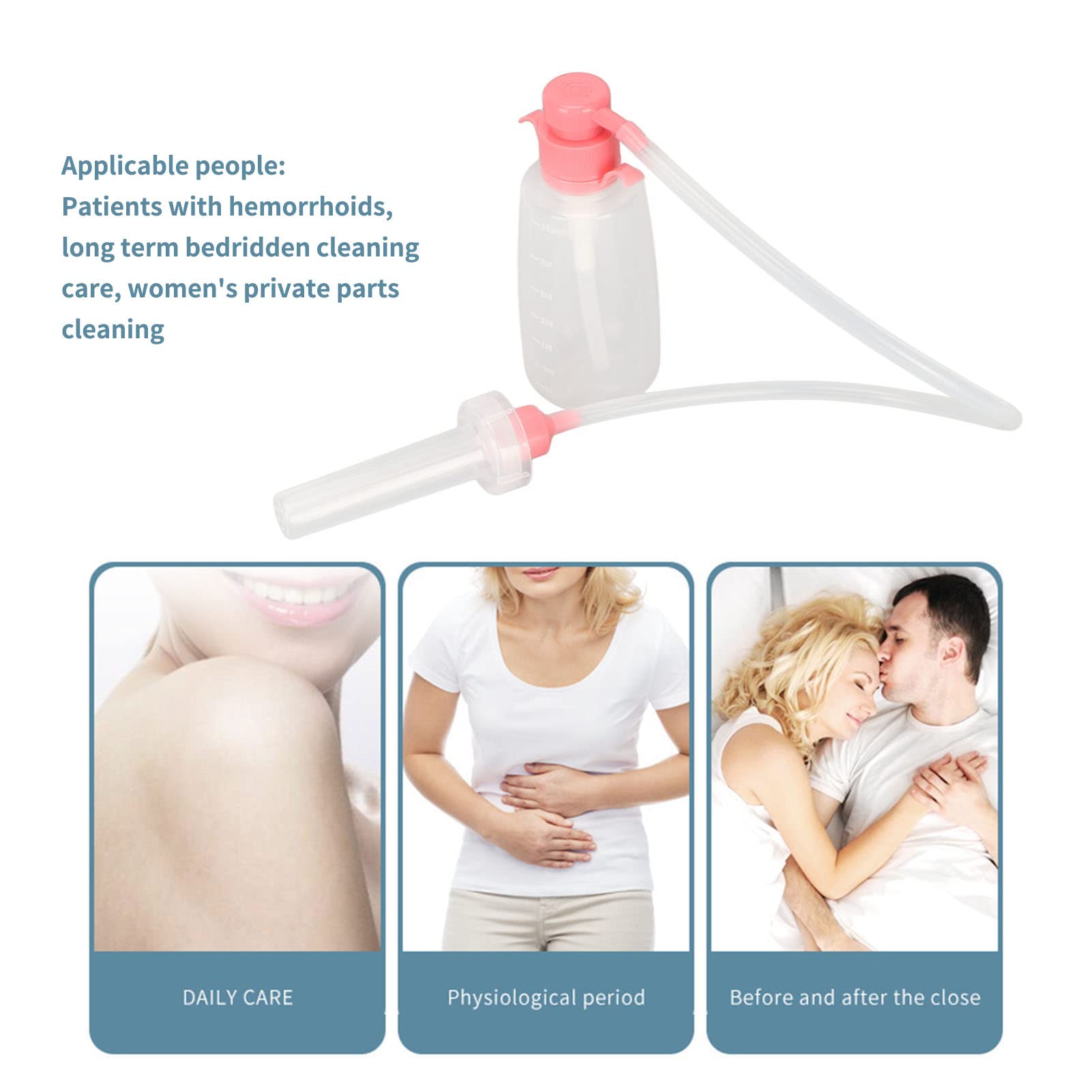 Vaginal Douche Cleaner,350ml Vaginal Cleanser Vaginal Douche Reusable Vaginal Cleansing System Brrnoo