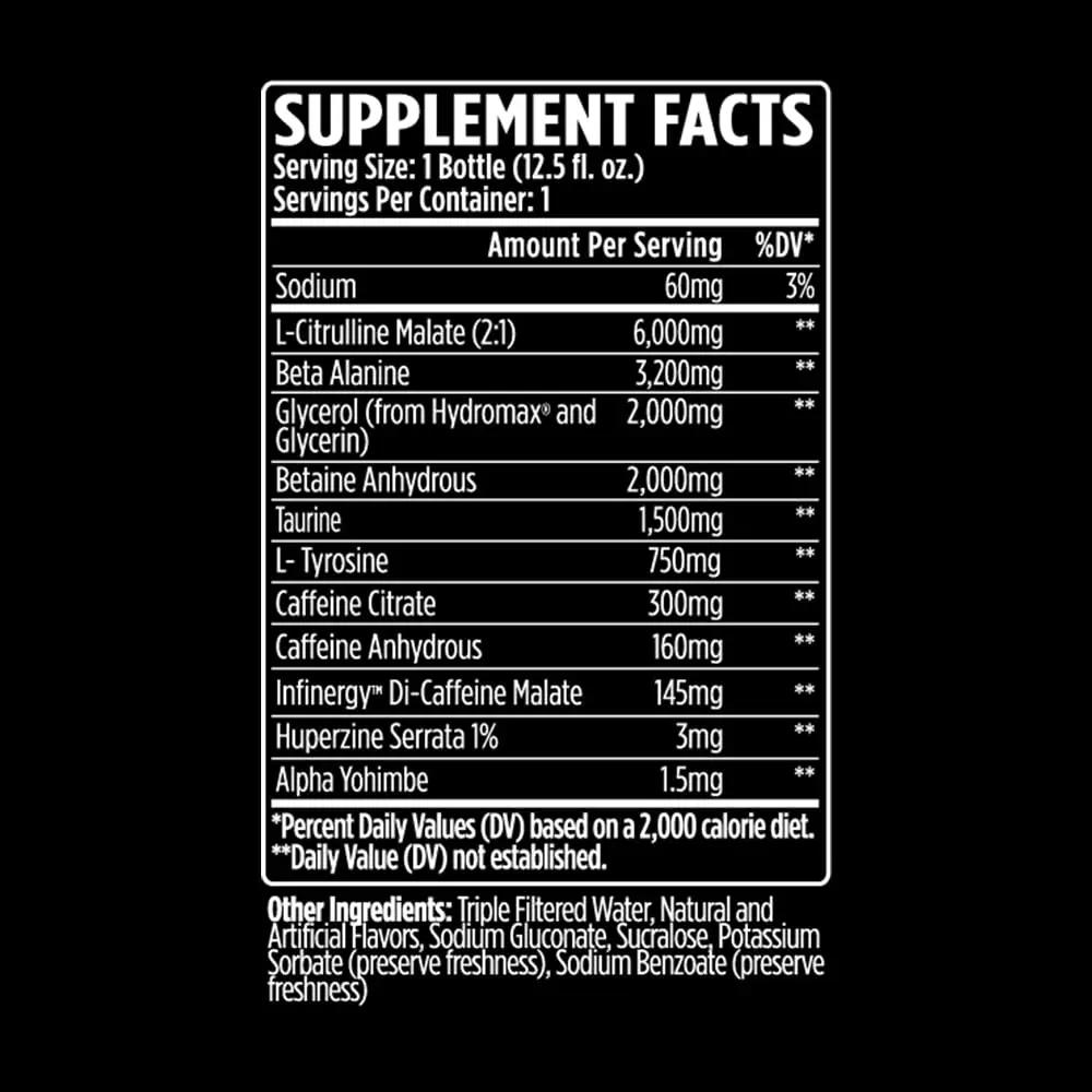 VMI Sports KXR High Stimulant Pre-Workout Energy Ready to Drink 400mg Caffeine, 6g Citrulline, 3.2g Beta-Alanine | Delicious – Convenient – Powerful | 12.5 oz Bottles (Gummy Bear, 12 Bottles)