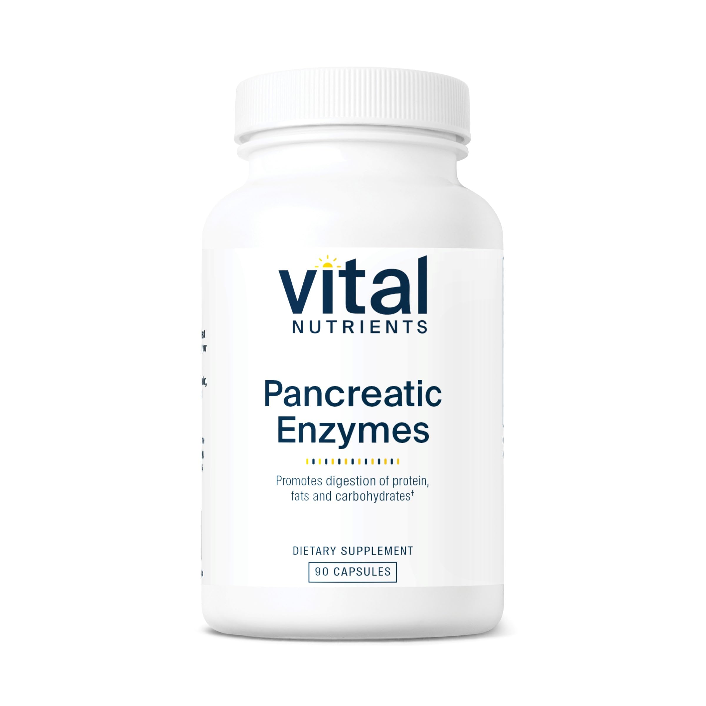 Vital Nutrients Pancreatic Enzymes 1000mg (Full Strength) | Pancreatin Digestion Supple
