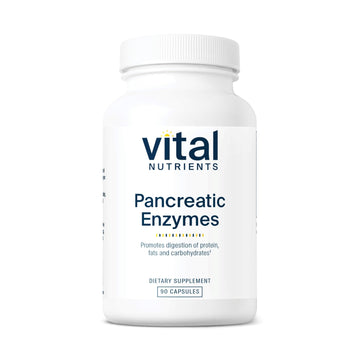 Vital Nutrients Pancreatic Enzymes 1000mg (Full Strength) | Pancreatin Digestion Supple