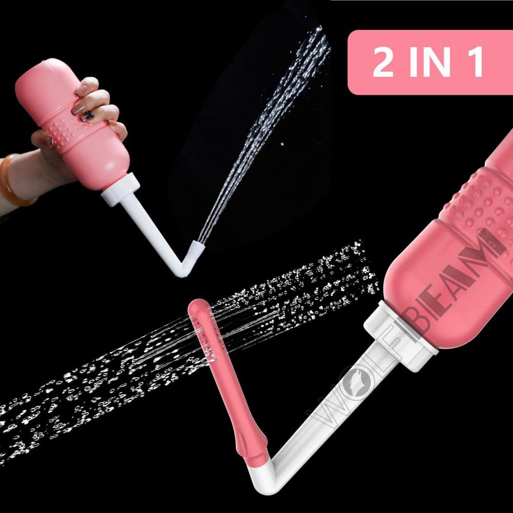 Wolfbeam 2IN1 Portable Hand-held Vulva and Anus Cleaner and Personal Health Vaginal Washing WOLFBEAM