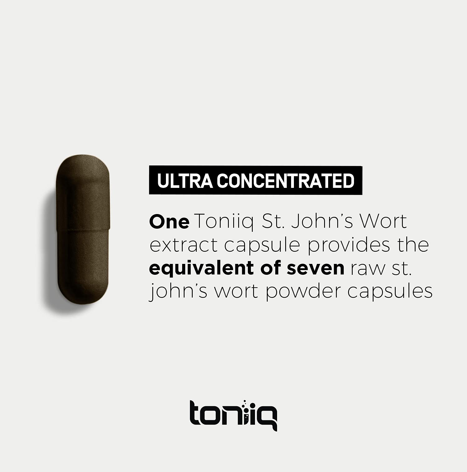 1,000mg Ultra High Strength St. John's Wort Capsules (Non-GMO) - 7X Concentrated