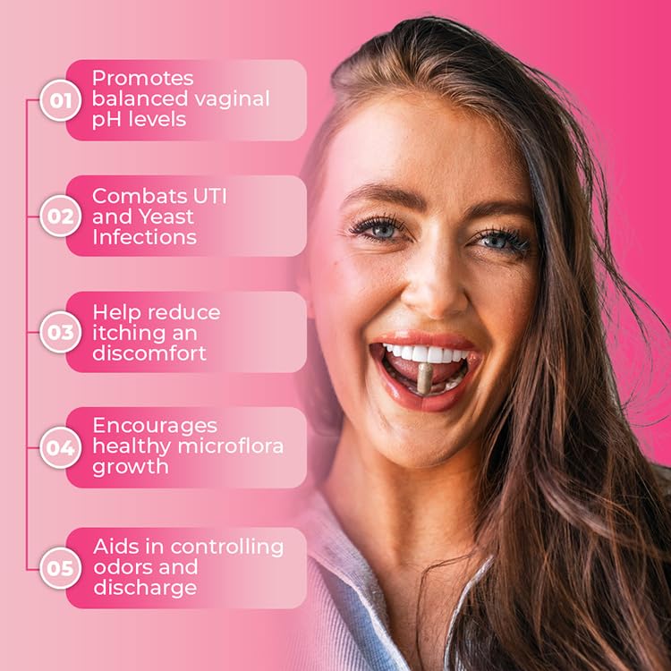 365 HER Biolicious Natural Vaginal Care Supplement (60 Capsules) | Neutralizes Odor and Reduces Discharge 365 HER