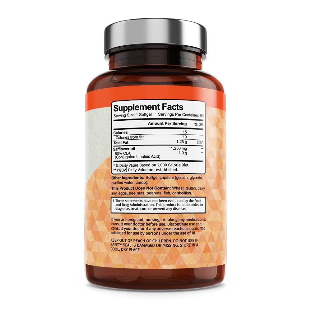 Vitamin Bounty CLA 1250mg - Conjugated Linoleic Acid, CLA for Women and Men, CLA Pills Vitamin Bounty