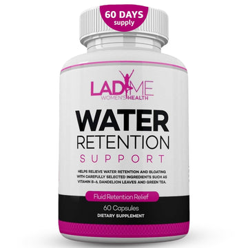 Water Retention Pills for Women Bloating Relief with Vitamin B6, Dandelion & Green Tea Natural