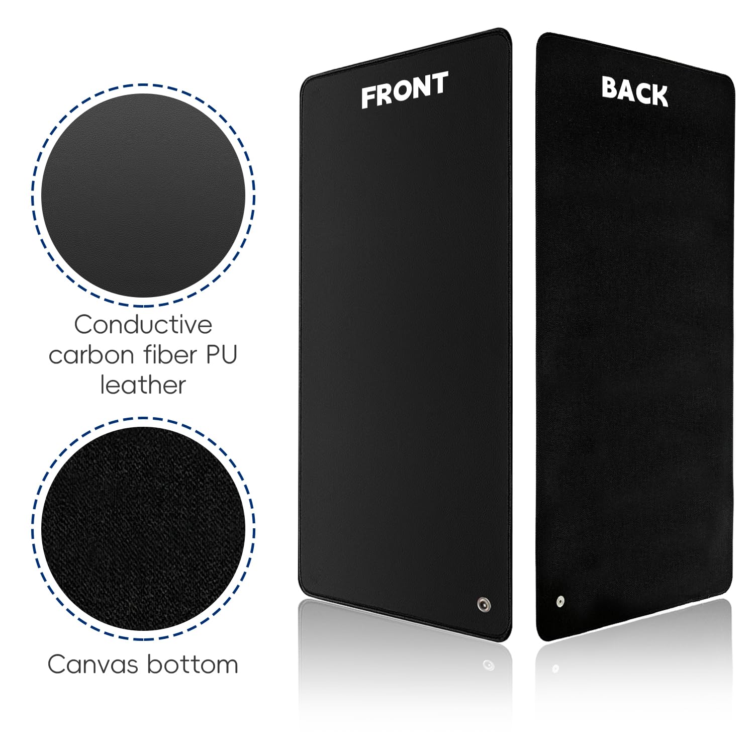XINHUSU Grounding Mat 11.8"x23.6" Grounding Pad with 15ft Grounding Cord Grounding Mat XINHUSU