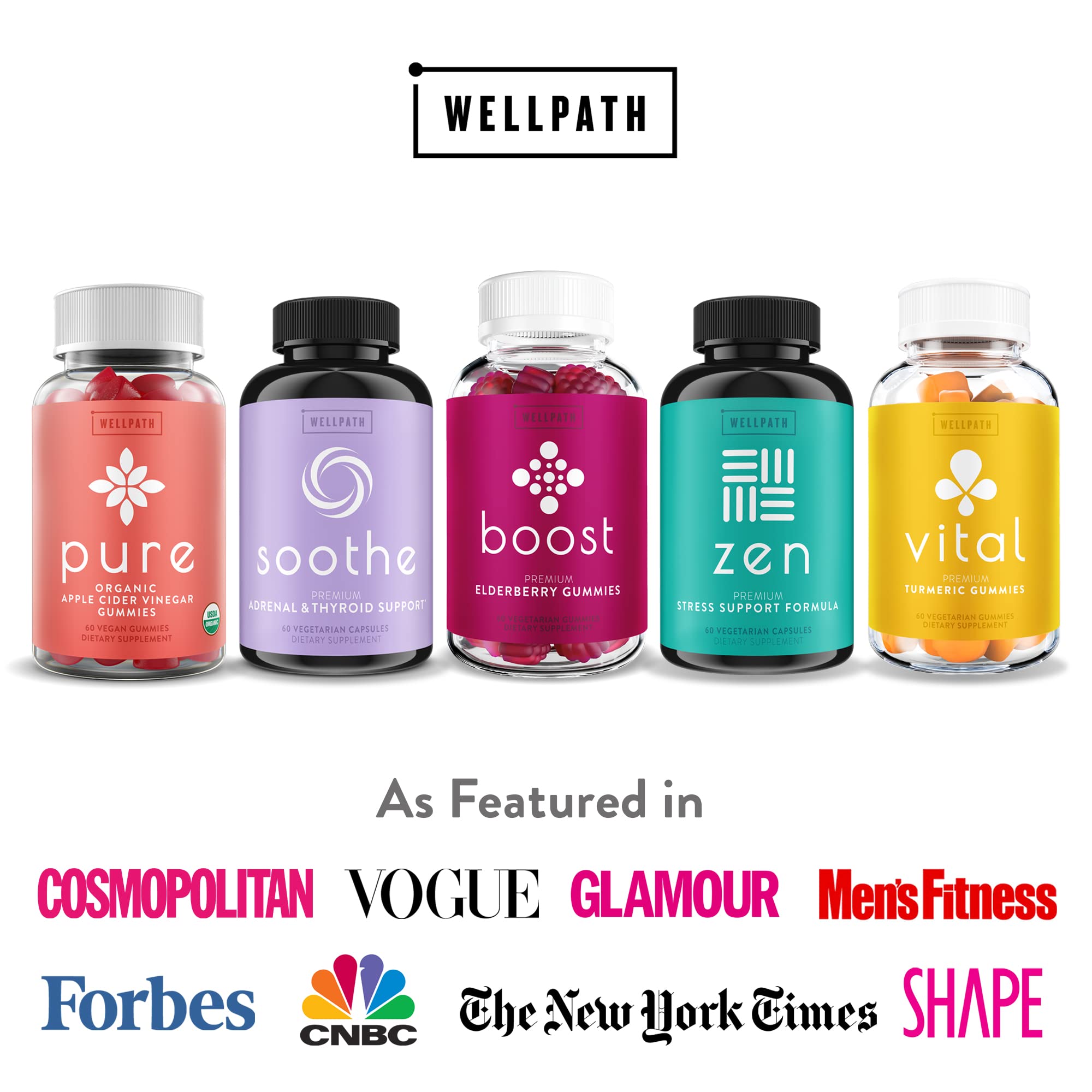 WellPath ACV Gummies with The Mother - USDA Organic, Vegan, Raw Apple Cider Vinegar WellPath
