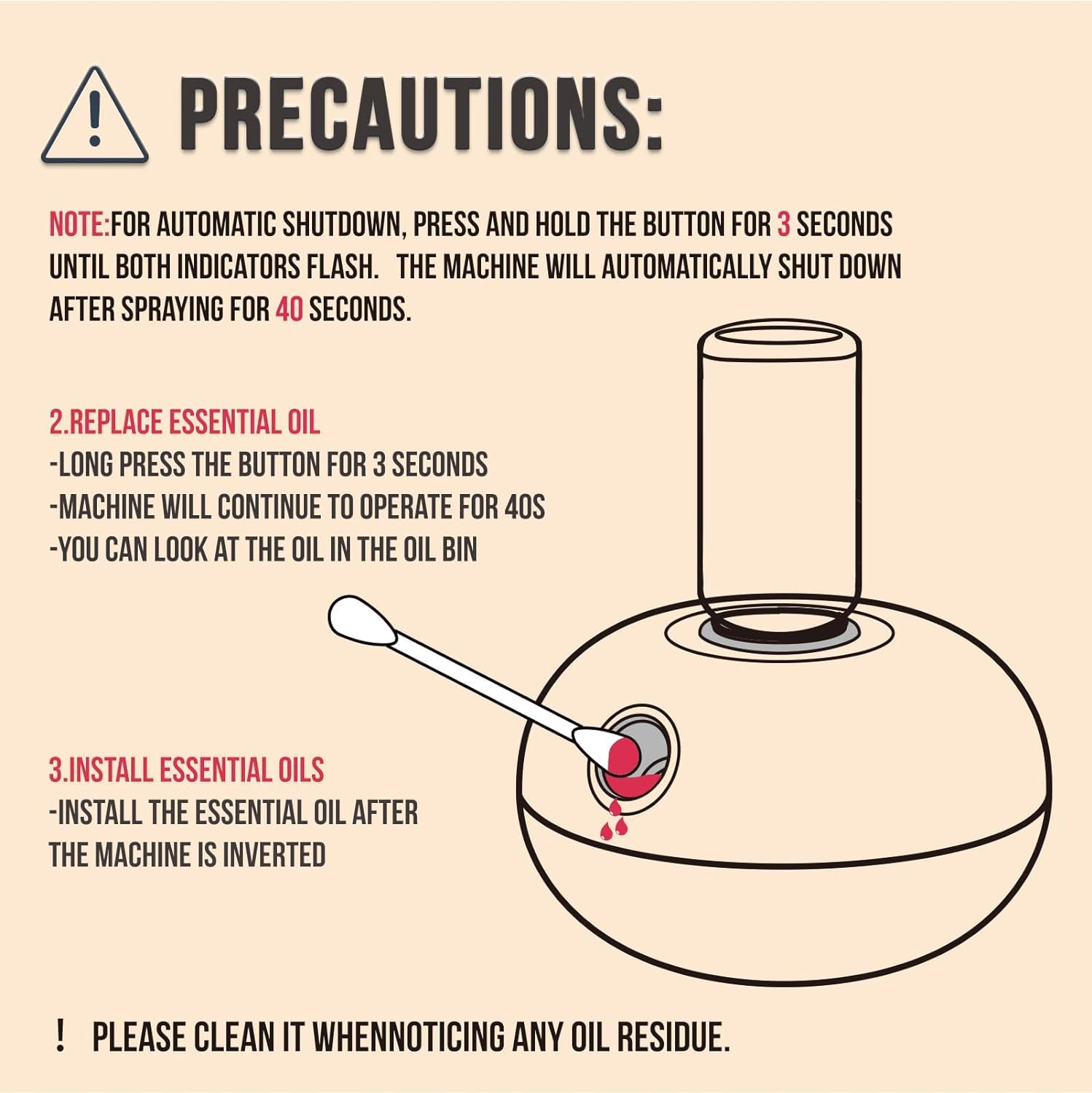 Waterless Essential Oil Diffuser - Use a USB-c Plug-in Essential Oils Diffuser - 2 Mist Modes WECONA