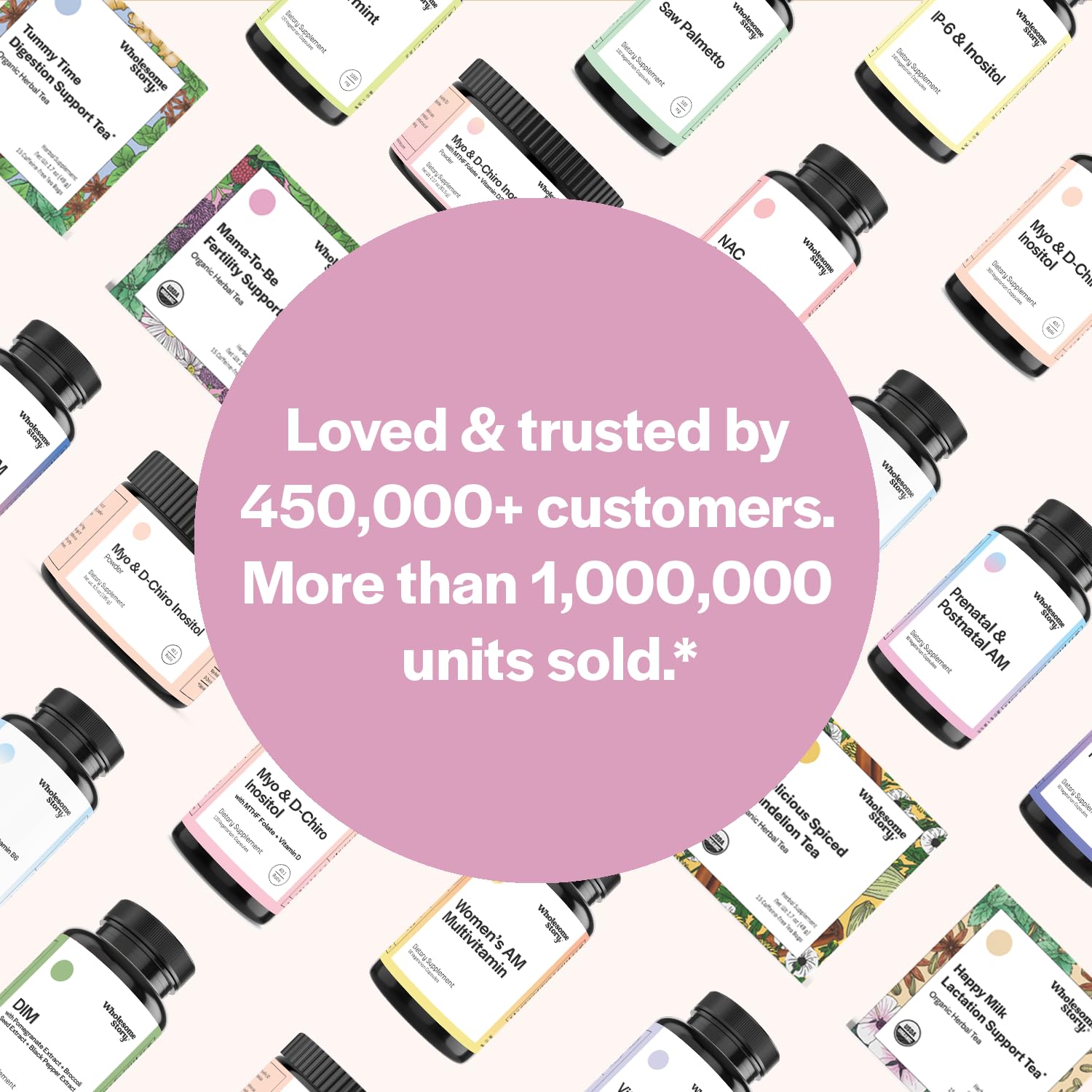 Wholesome Story Her Basic Baby Making Bundle: Premium Bioavailable Prenatal & Postnatal Vitamins Wholesome Story