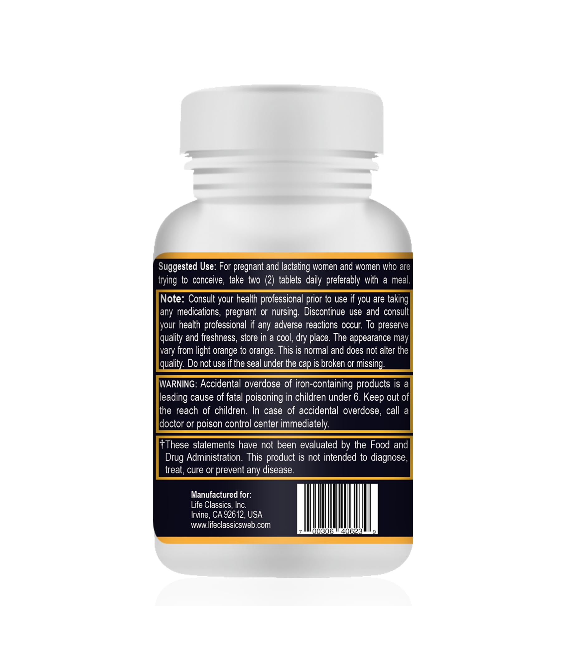 Your Nutritionist - Prenatal Multivitamin – 120 Tablets – 60 Days Your Nutritionist