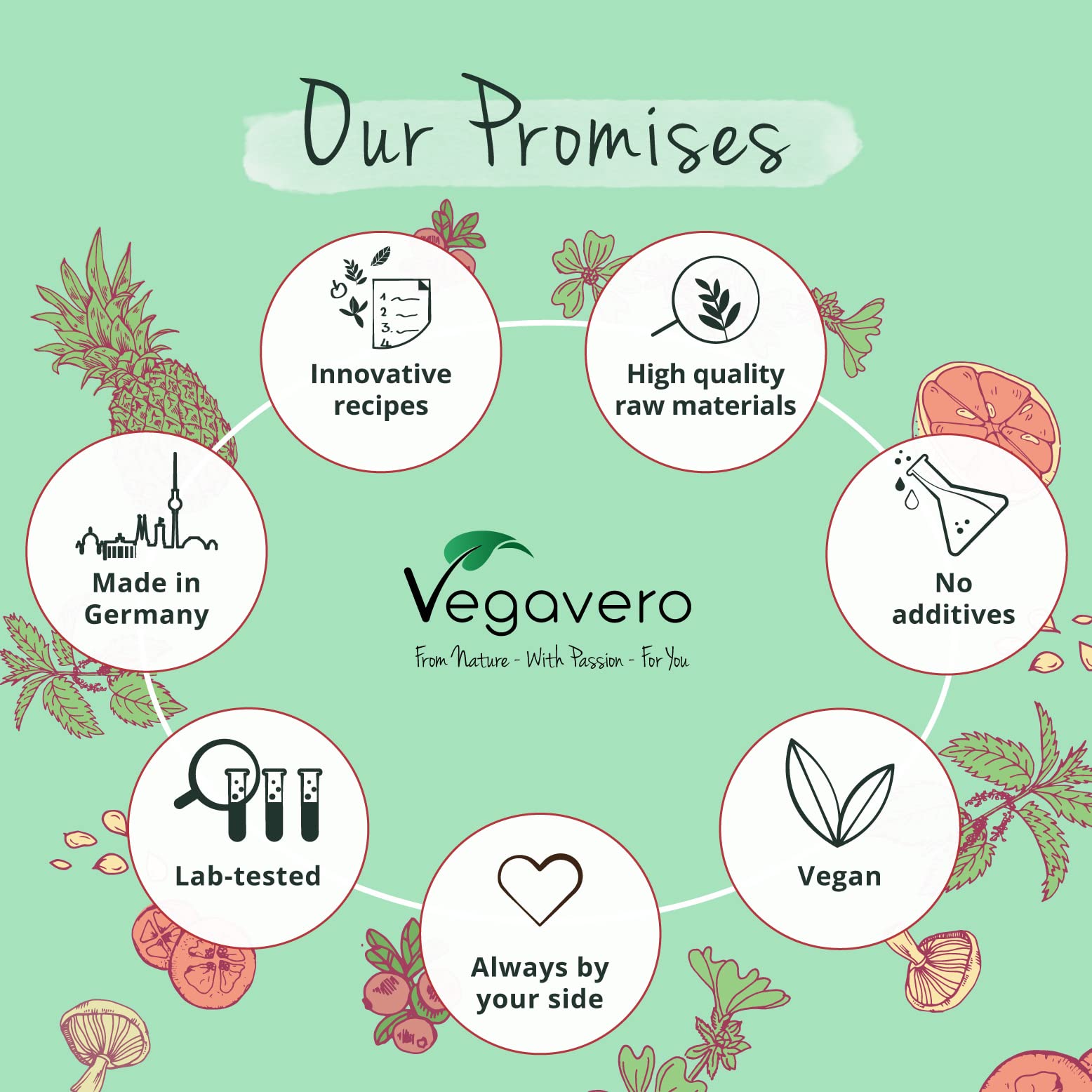Vegavero Vegan Collagen Complex + Hyaluronic Acid | NO Additives | Vegan Collagen Powder Vollagen Vegavero