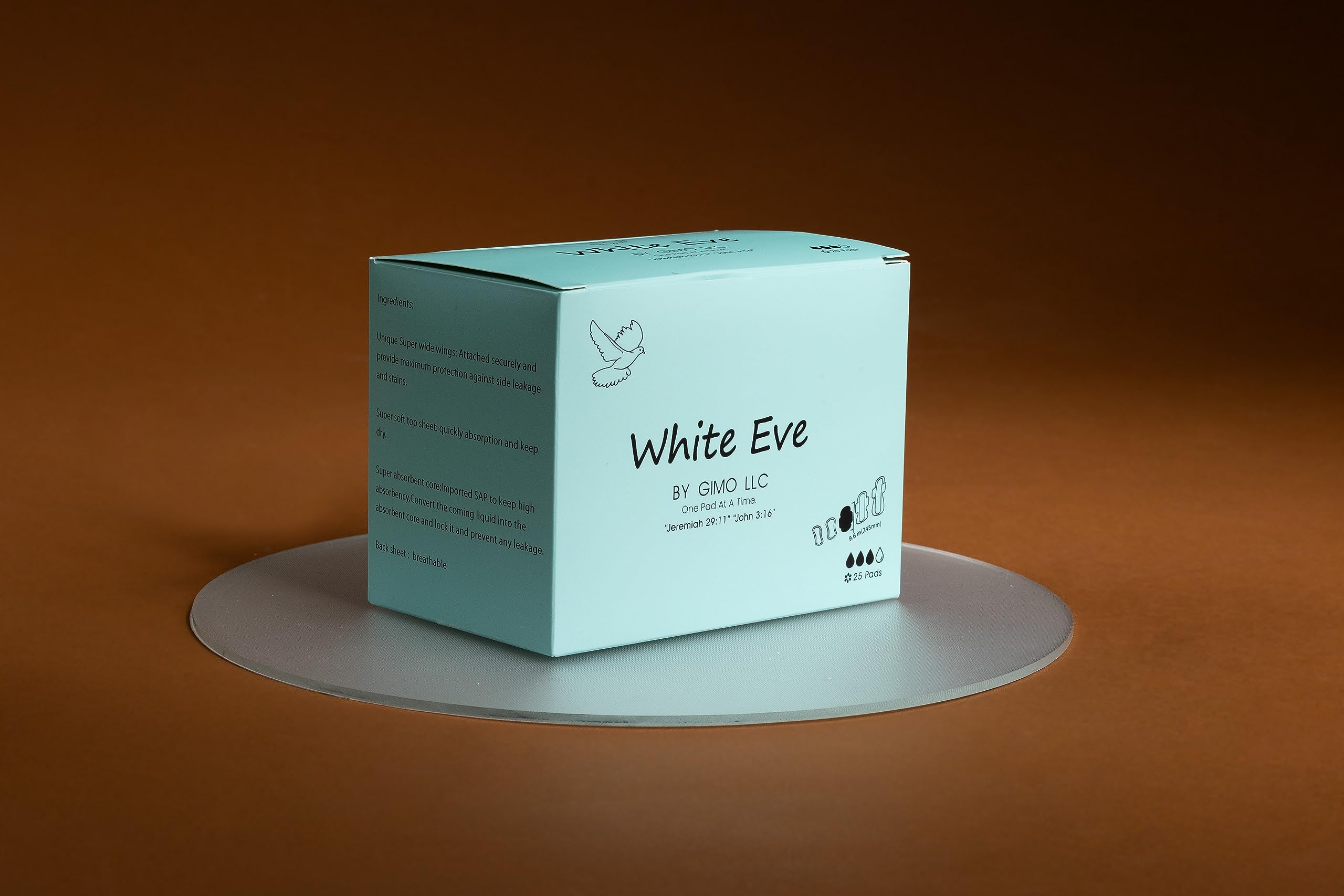 WHITE EVE Sanitary Pad Ultra Thin Sanitary Pads for Women with Fast Absorption and Leak Guard WHITE EVE