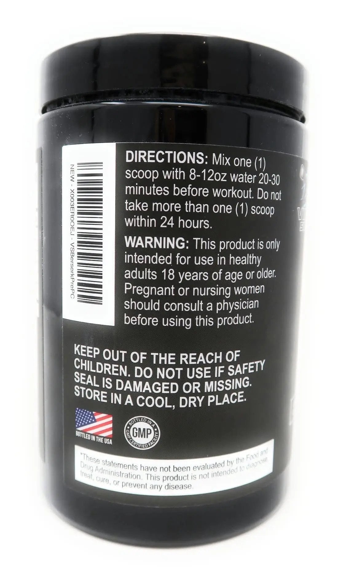 Viking Supps Pre Workout Supplement - Powerful Pre-Workout Formula for Intense Energy & Focus Berseker Pre-Workout, Paradise Candy Flavor - 10.72 Oz