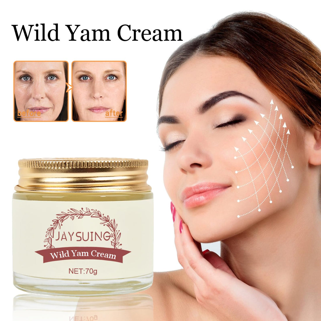 YIIORAUP Wild Yam Cream, Annas Wild Yam Cream Organic for Hormone Balance, Women'S Organic