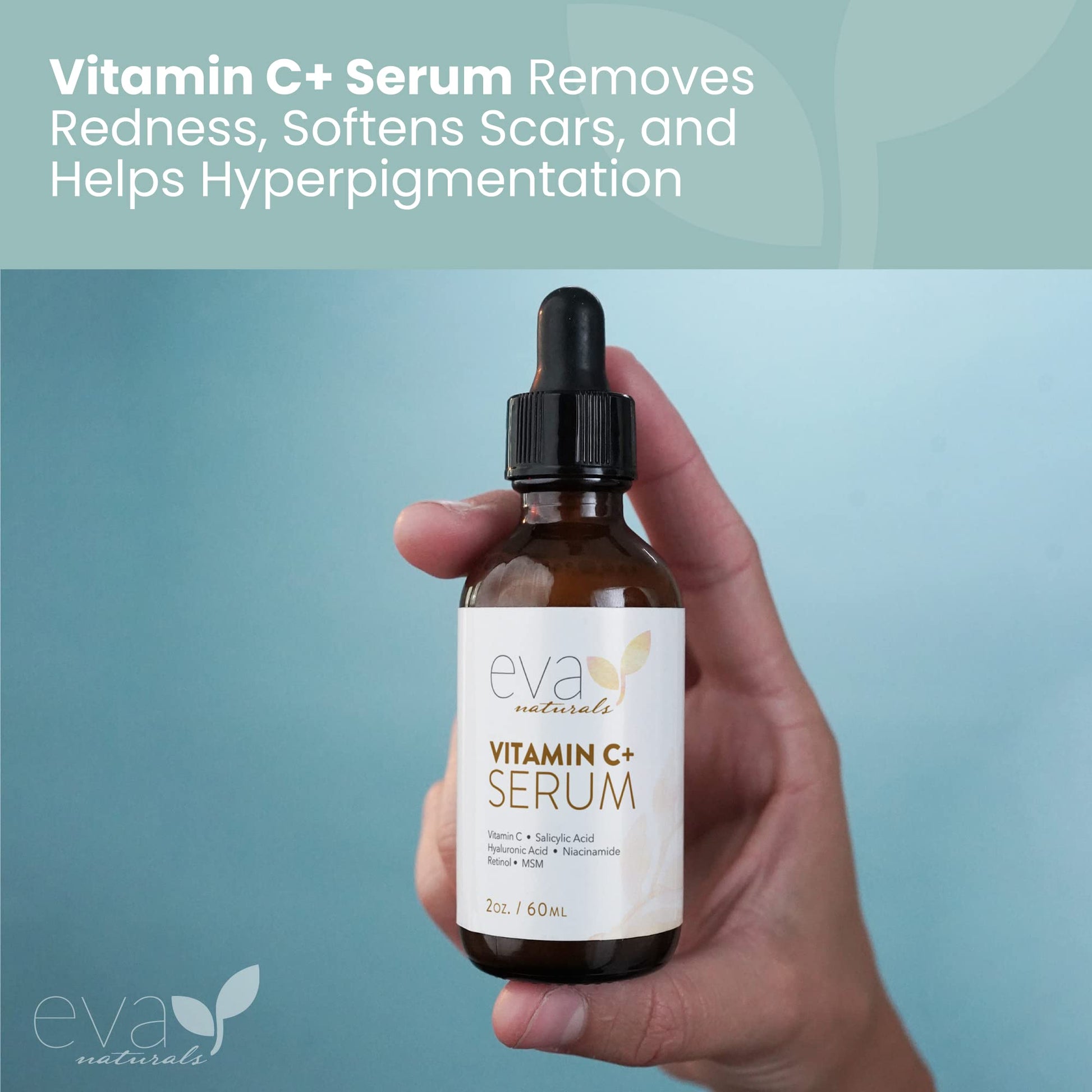 Vitamin C Serum for Face - Vitamin C Facial Serums with Hyaluronic Acid, Retinol Eva Naturals