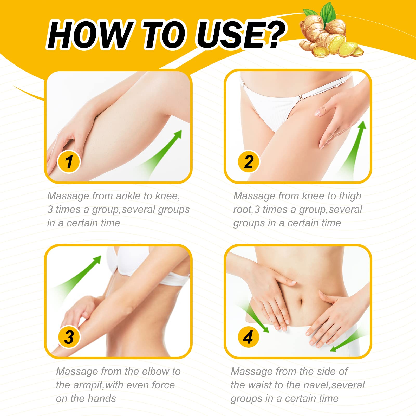 VOGSIG Anti Cellulite Slimming Cream Gel, Hot Cream, Ginger Fat Burning Weight Loss Full VOGSIG