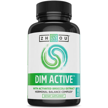 Zhou DIM Active | Menopause & Estrogen Metabolism Supplement with 250mg DIM Plus 