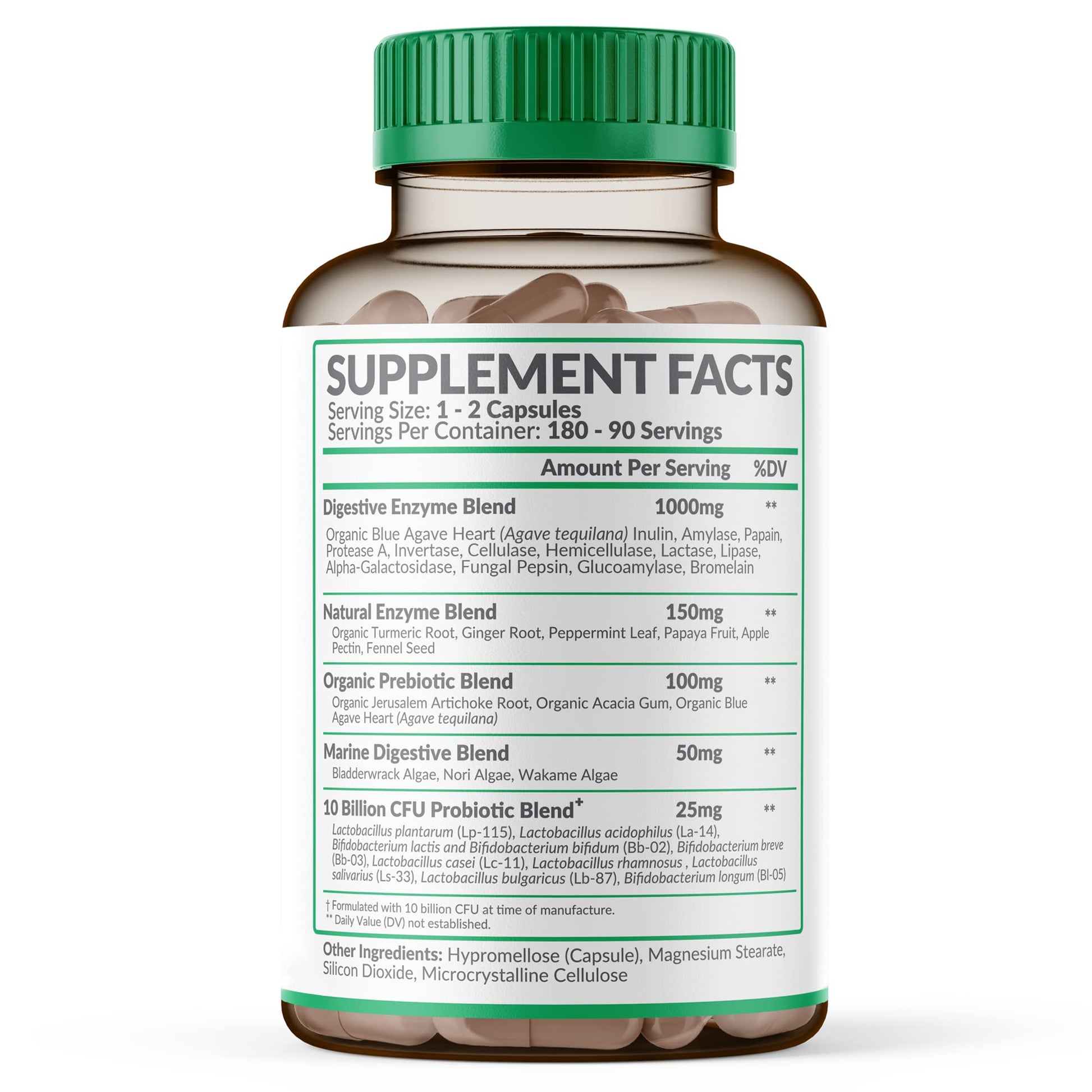 Wholesome Wellness Digestive Enzymes 1000MG Plus Prebiotics & Probioti Wholesome Wellness