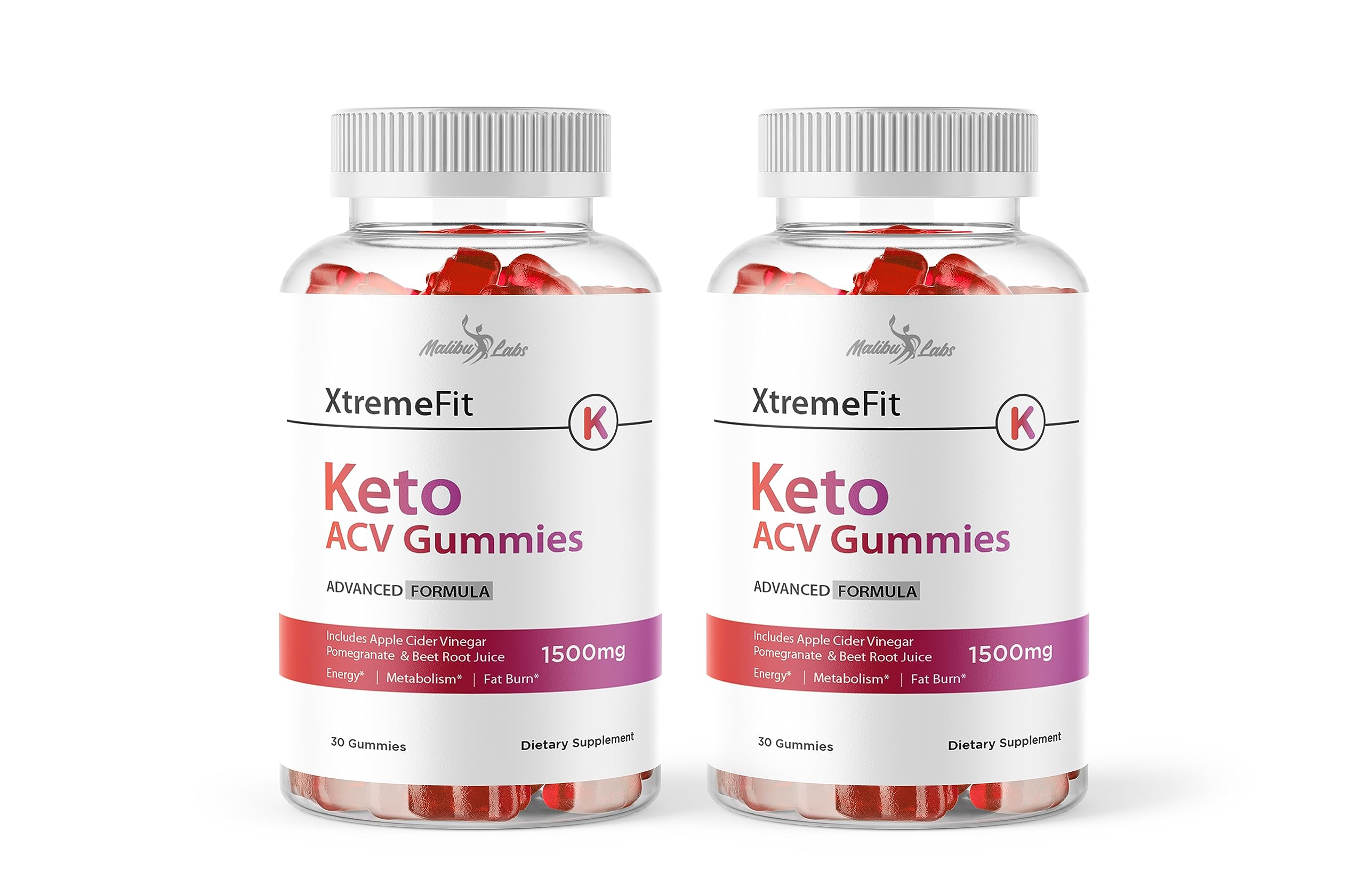 XtremeFit Keto ACV Gummies Weight Loss - 1500mg Once a Day, Strong Time Released 