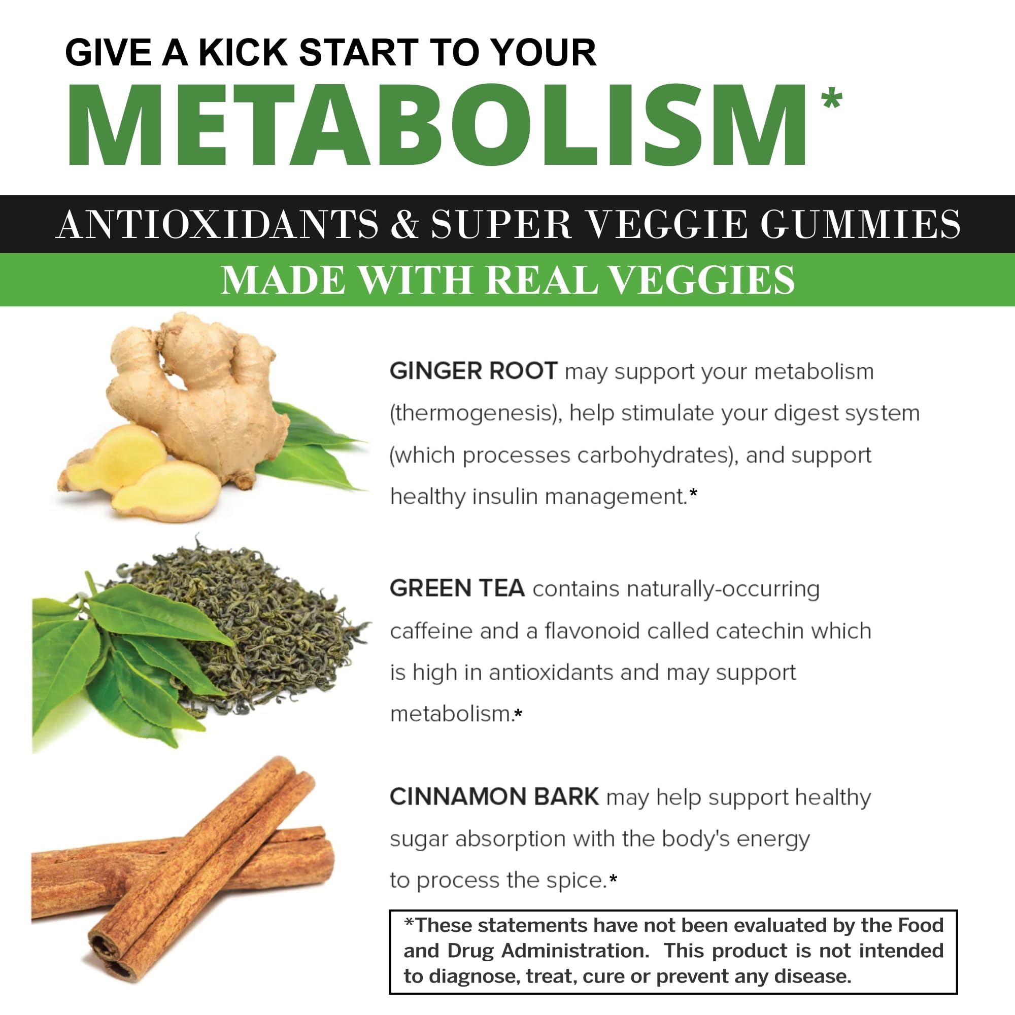 VITINITY Made with Real Super Veggies Delicious Gummy Supplement,Men,Women & Kids VITINITY