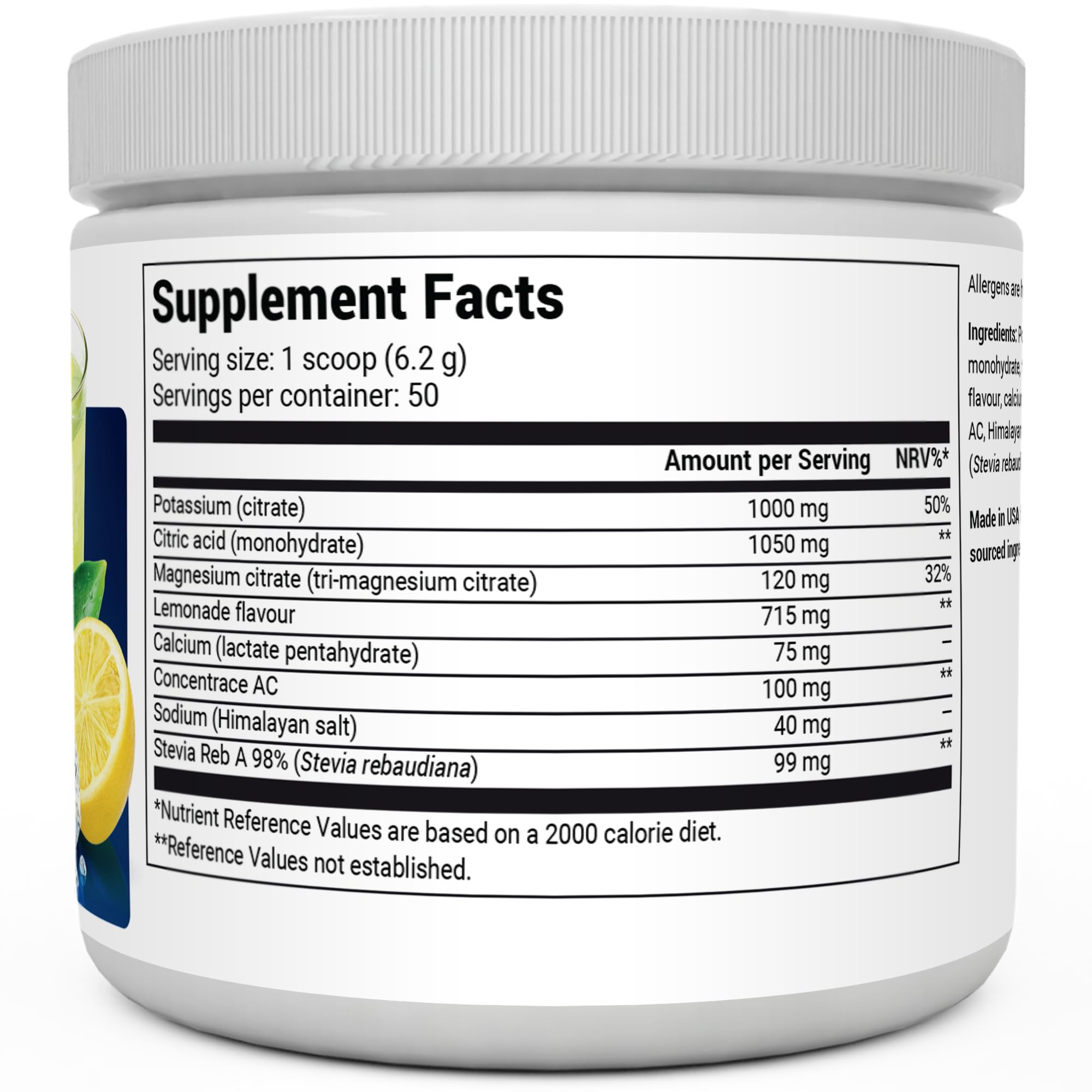 Dr. Berg Electrolyte Powder - Electrolyte Drink Supplements with 1000mg Potassium